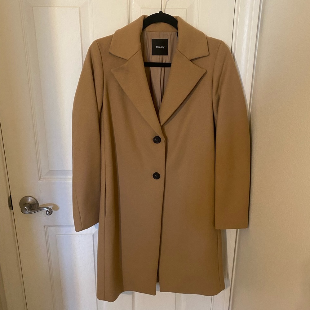 Theory Wool-Cashmere Blend Coat